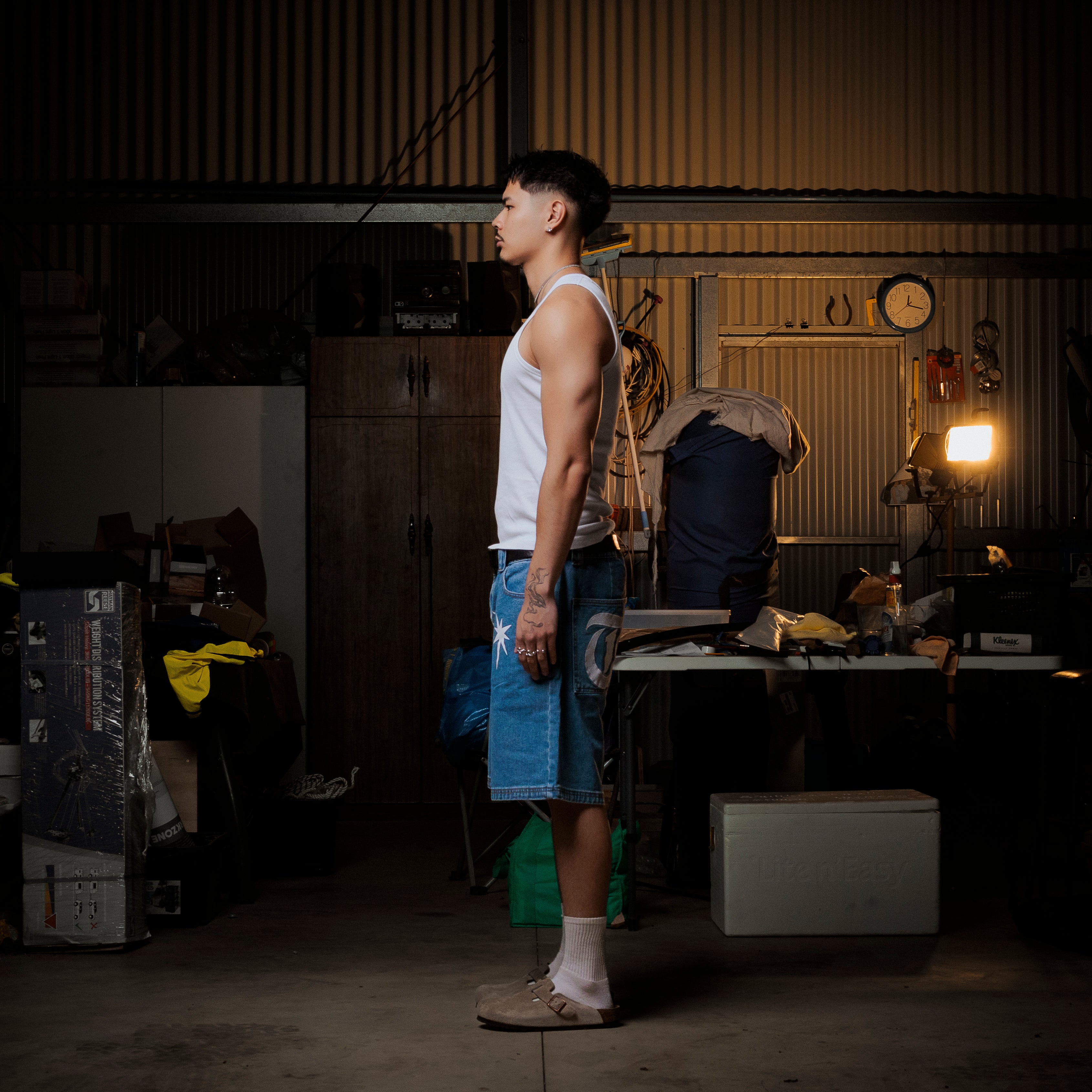 Five Star Denim Shorts (Blue)