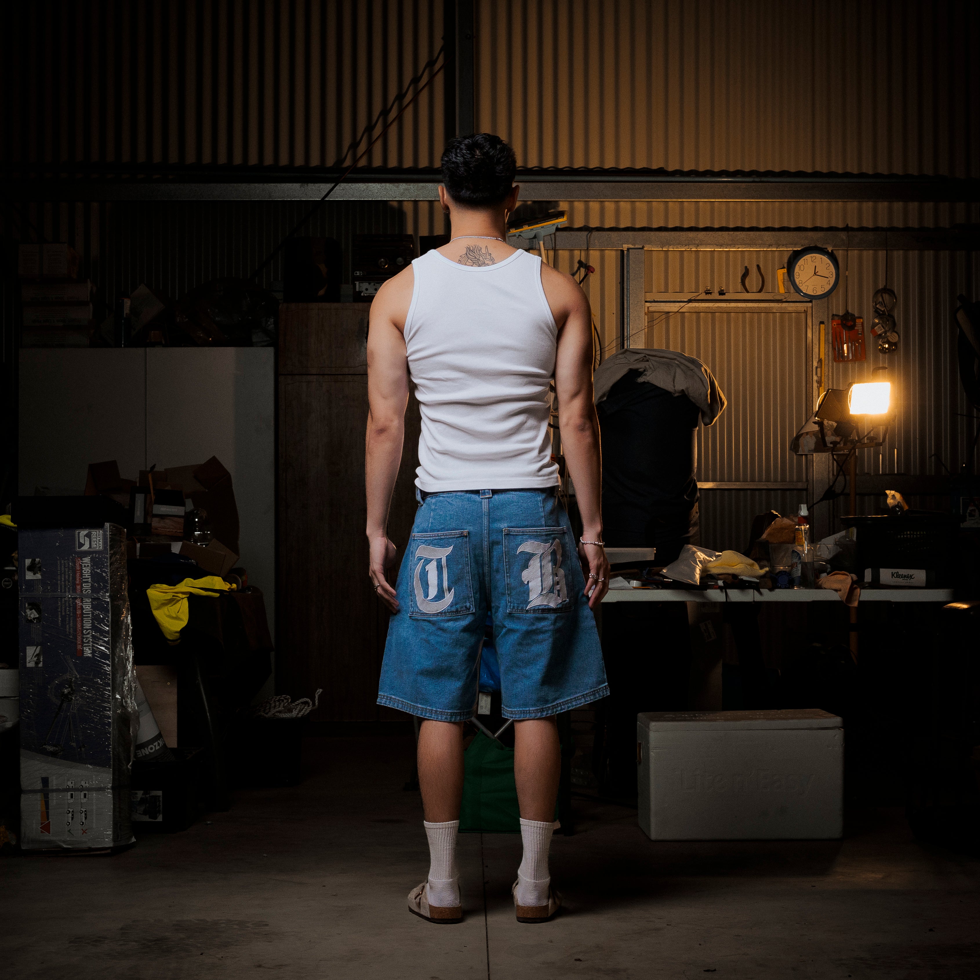 Five Star Denim Shorts (Blue)