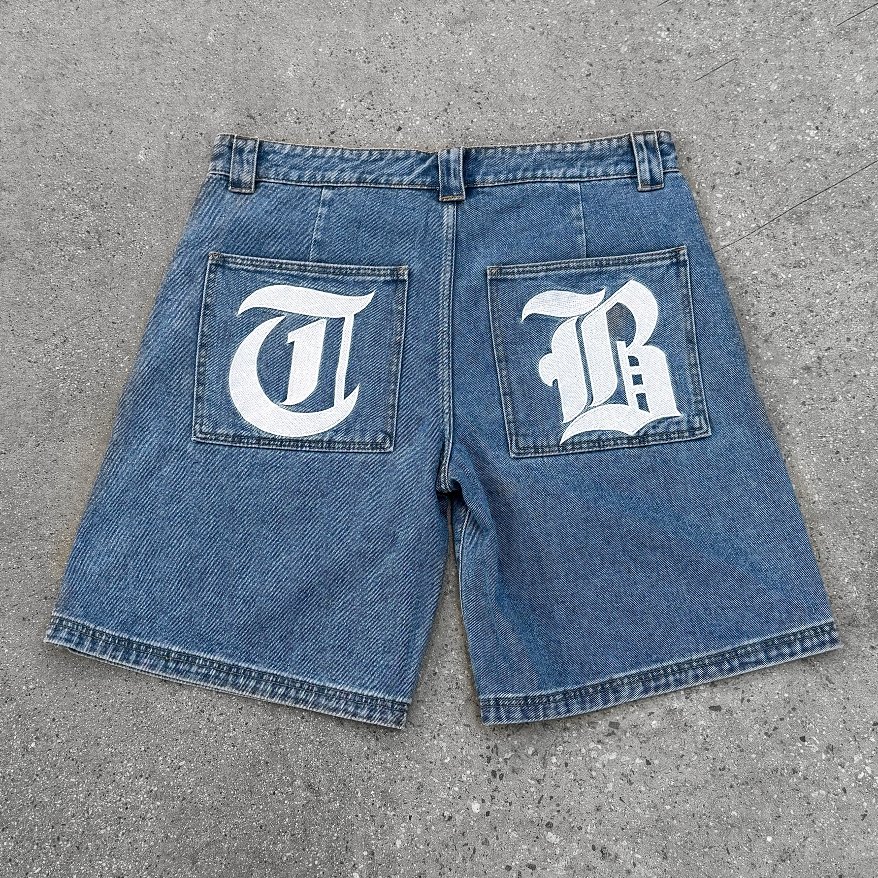 Five Star Denim Shorts (Blue)